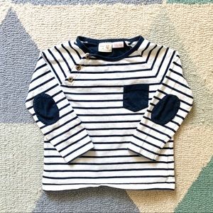 Elbow patch long sleeve top